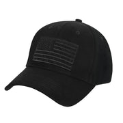Rothco Hook & Loop U.S. Flag Low Profile Cap Black additional view