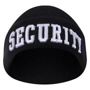 Rothco Deluxe Public Safety Embroidered Watch Cap Black / White detail photo