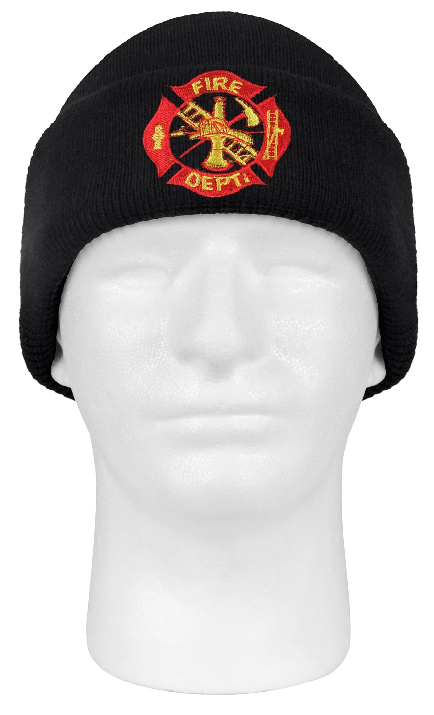 Deluxe Fire Department Embroidered Watch Cap