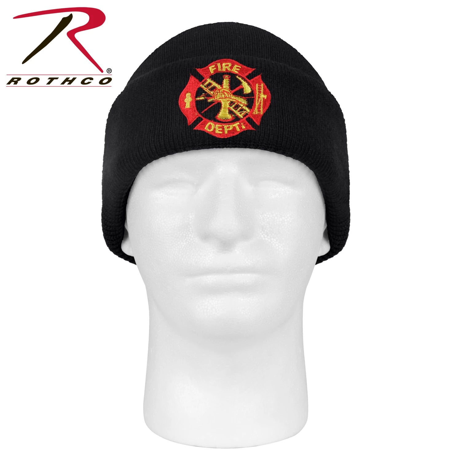Rothco Deluxe Fire Department Embroidered Watch Cap Caps & Beanies detail photo