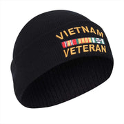 Rothco Vietnam Veteran Deluxe Embroidered Watch Cap Vintage Headwear detail photo