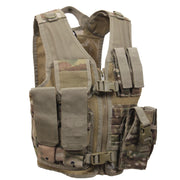 Rothco Kid Tactical Cross Draw Vest Black side detail photo