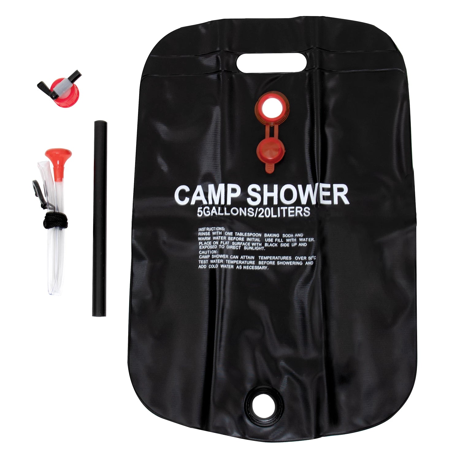 Rothco Solar Camping Shower Emergency Survival and Outdoor Gear reverse view