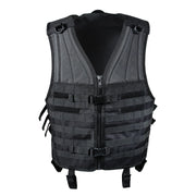 Rothco MOLLE Modular Vest Black Tactical reverse view