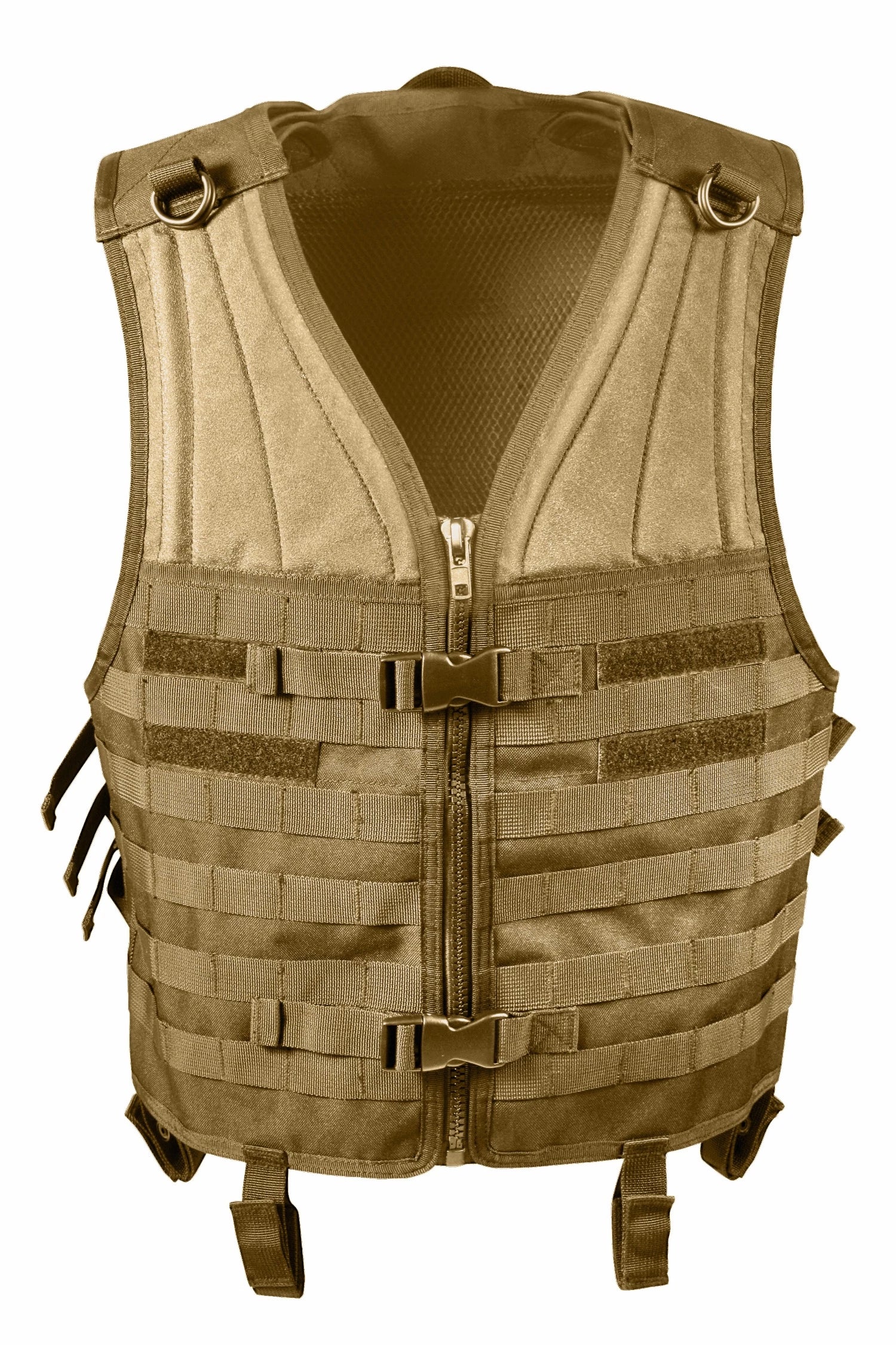 Rothco MOLLE Modular Vest Black Tactical angled product photo