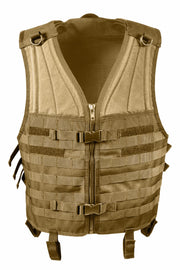 Rothco MOLLE Modular Vest Black Tactical angled product photo