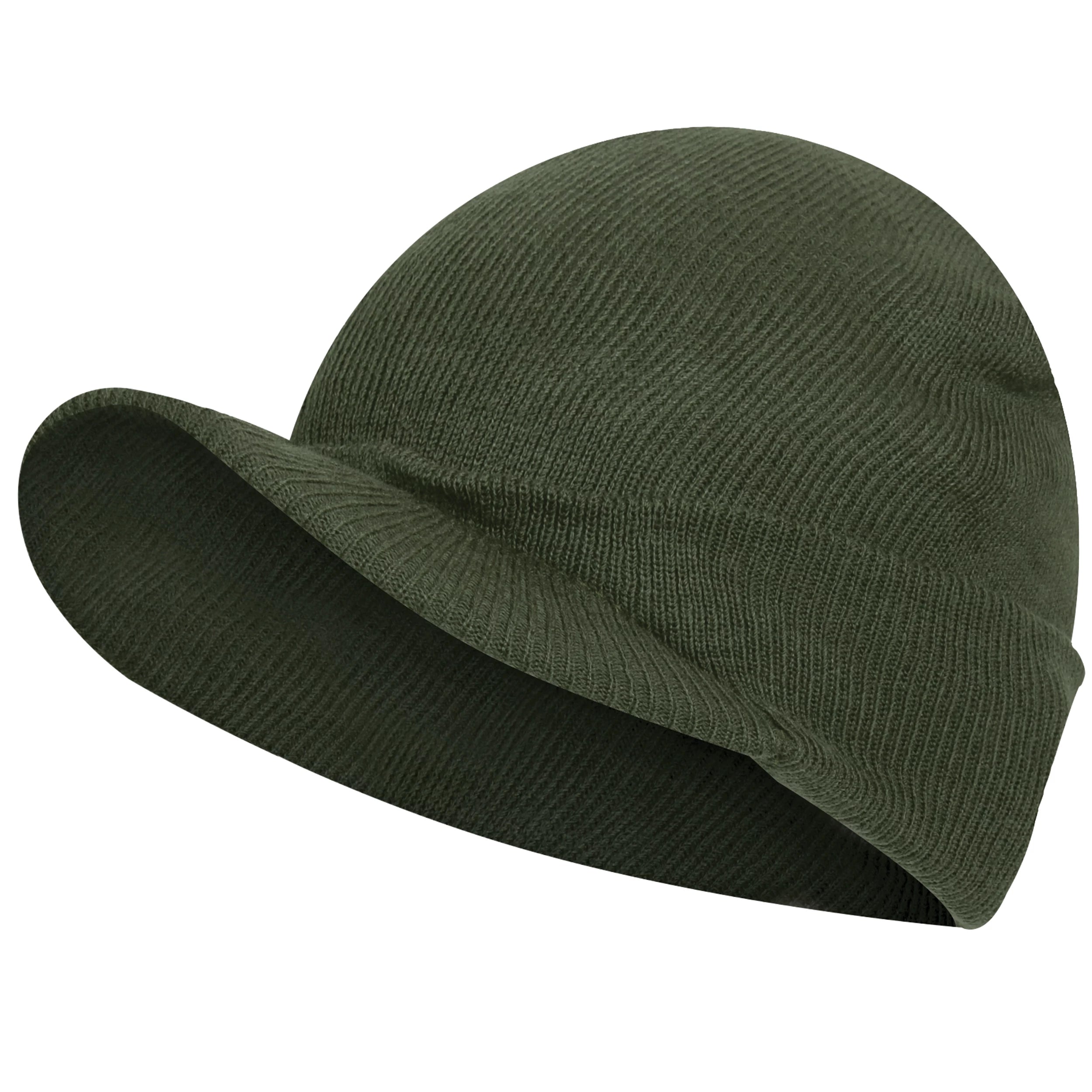 Rothco WWII M1941 Acrylic Knit Watch Cap with Brim Camo detail photo