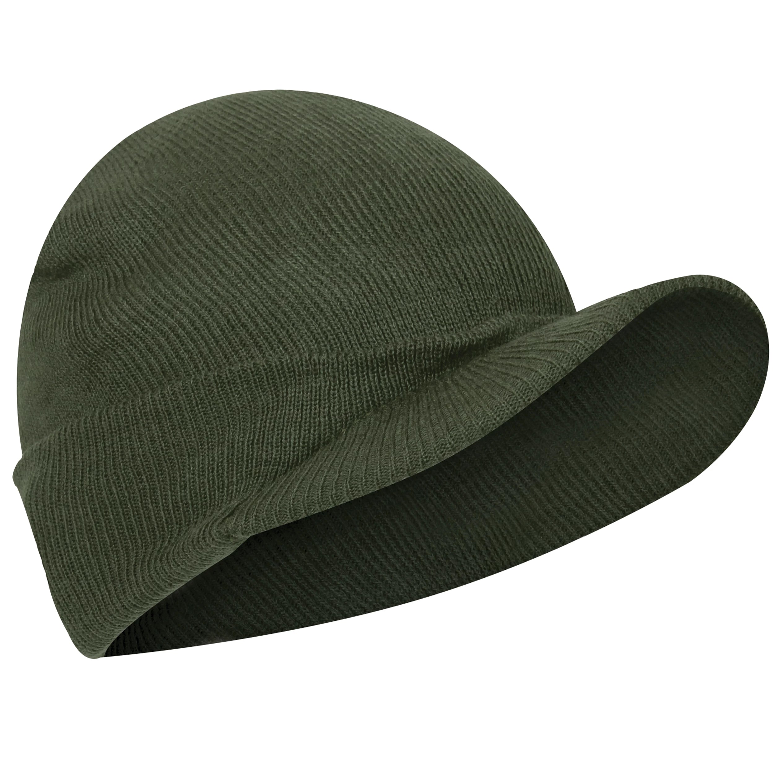 WWII M1941 Acrylic Knit Watch Cap with Brim
