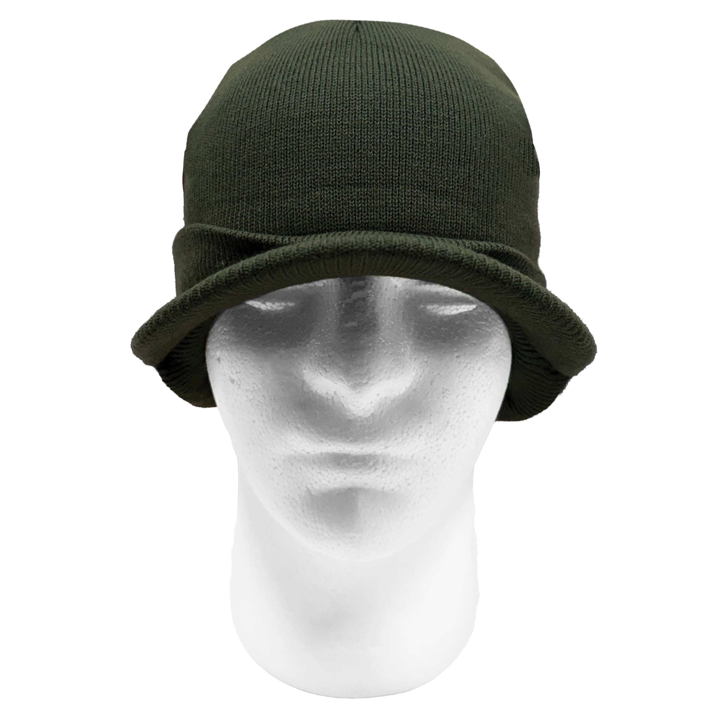 Rothco WWII M1941 Acrylic Knit Watch Cap with Brim angled product photo