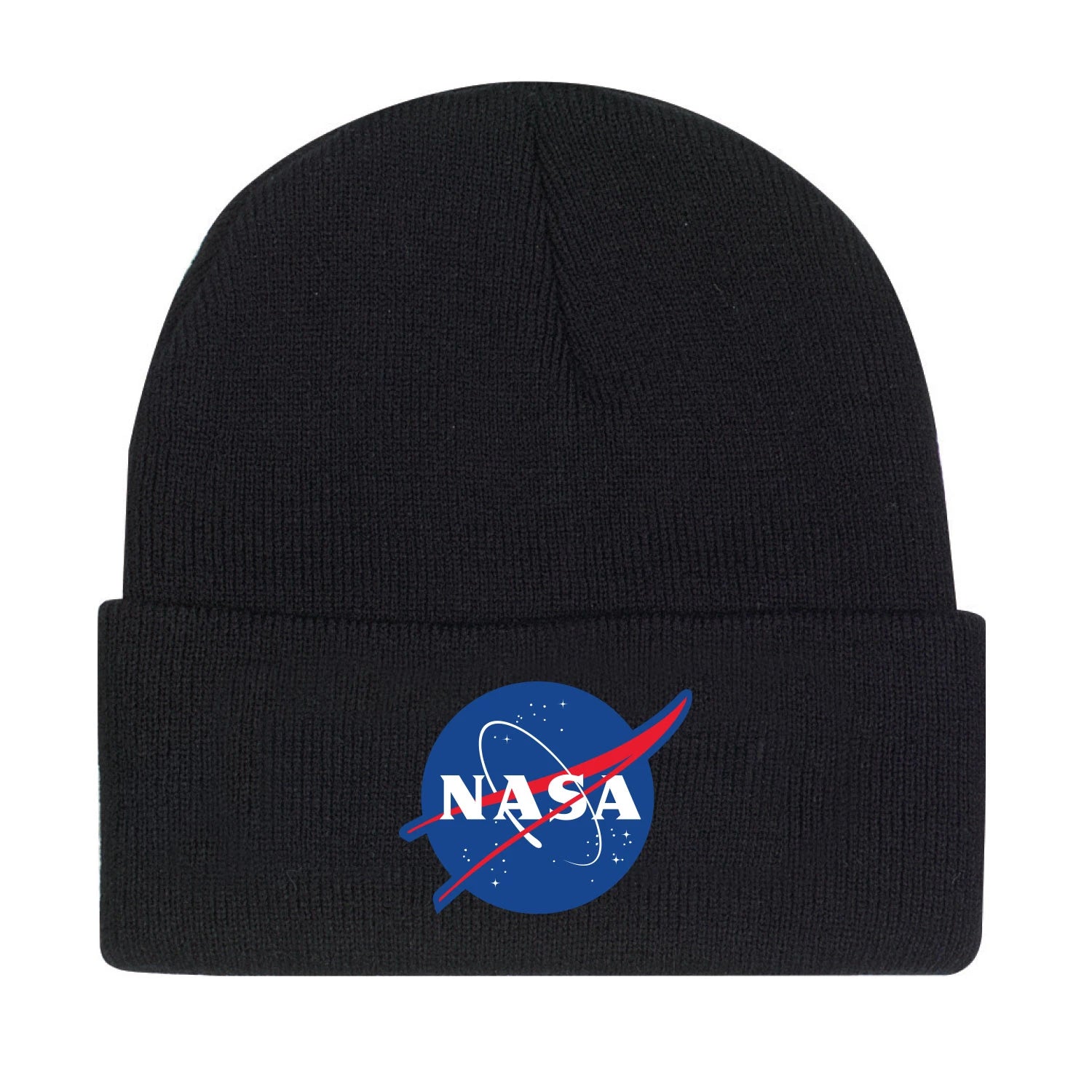Rothco Deluxe NASA Meatball Logo Embroidered Watch Cap - Black alternate photo