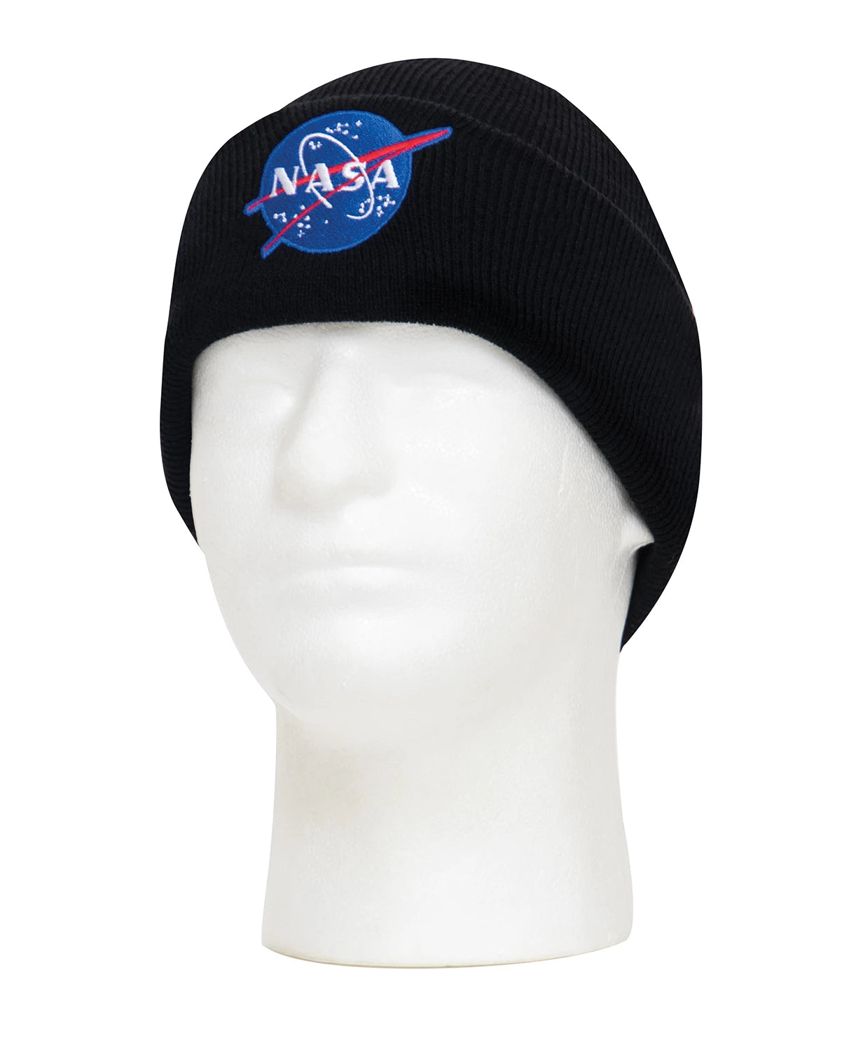 Rothco Deluxe NASA Meatball Logo Embroidered Watch Cap - Black detail photo