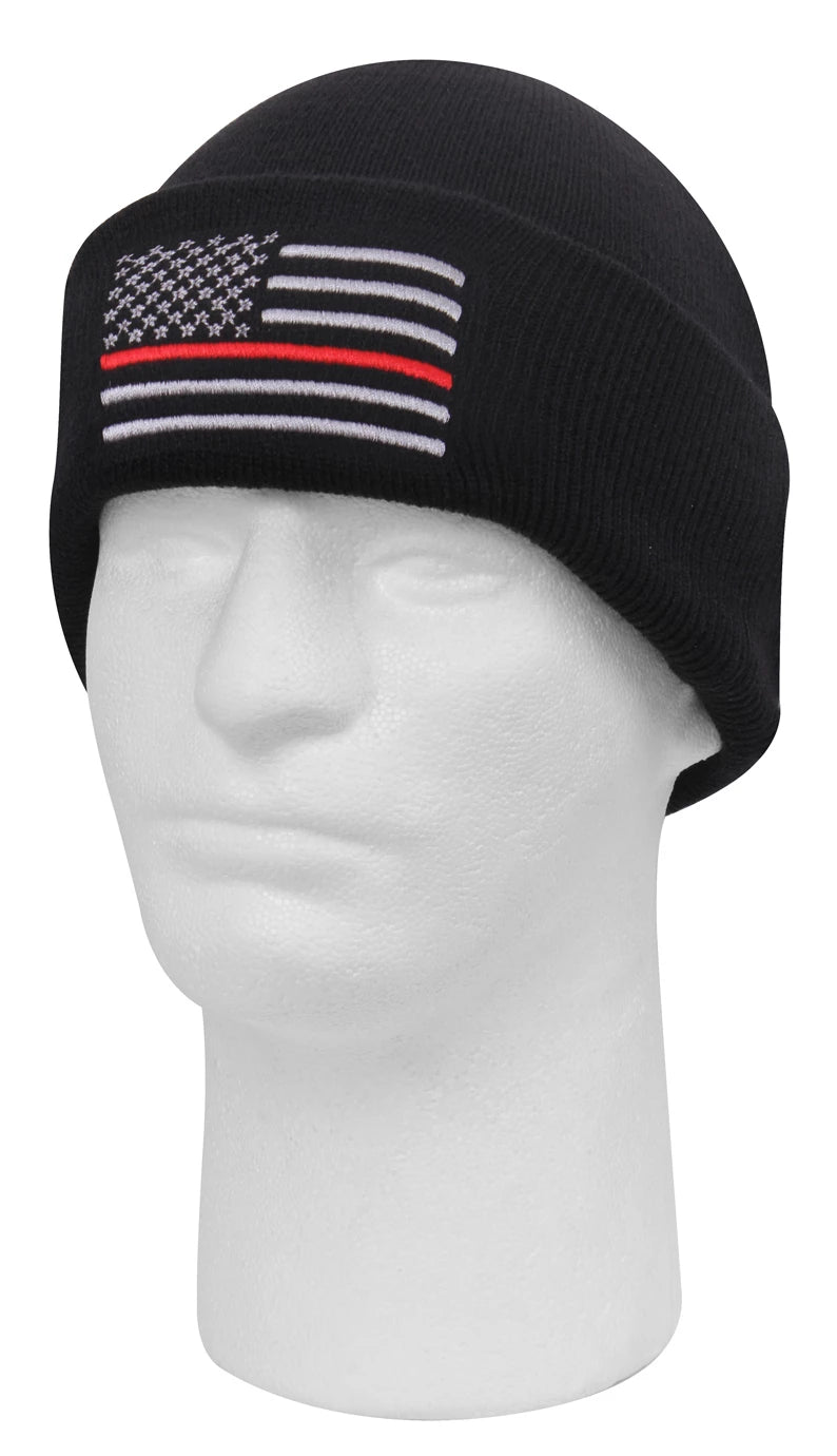 Deluxe Thin Red Line Watch Cap