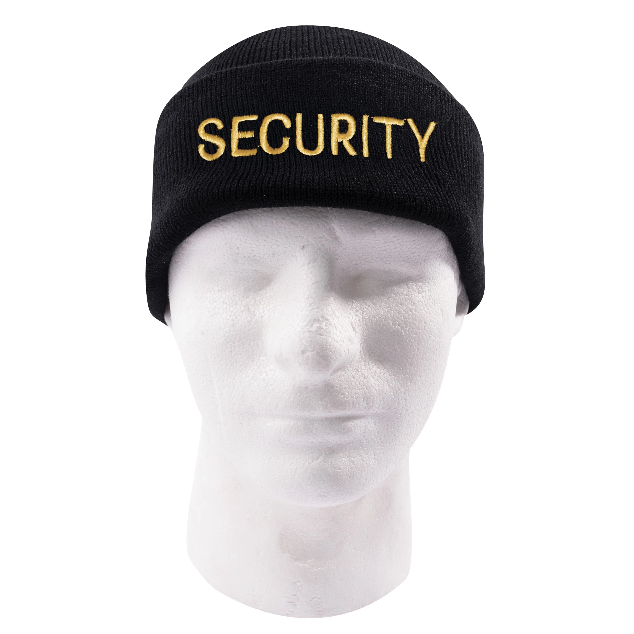 Rothco Embroidered Security Watch Cap - Black & Gold Caps alternate photo