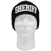 Rothco Deluxe Public Safety Embroidered Watch Cap Black / White reverse view