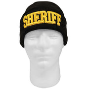 Rothco Deluxe Public Safety Embroidered Watch Cap Black / side detail photo