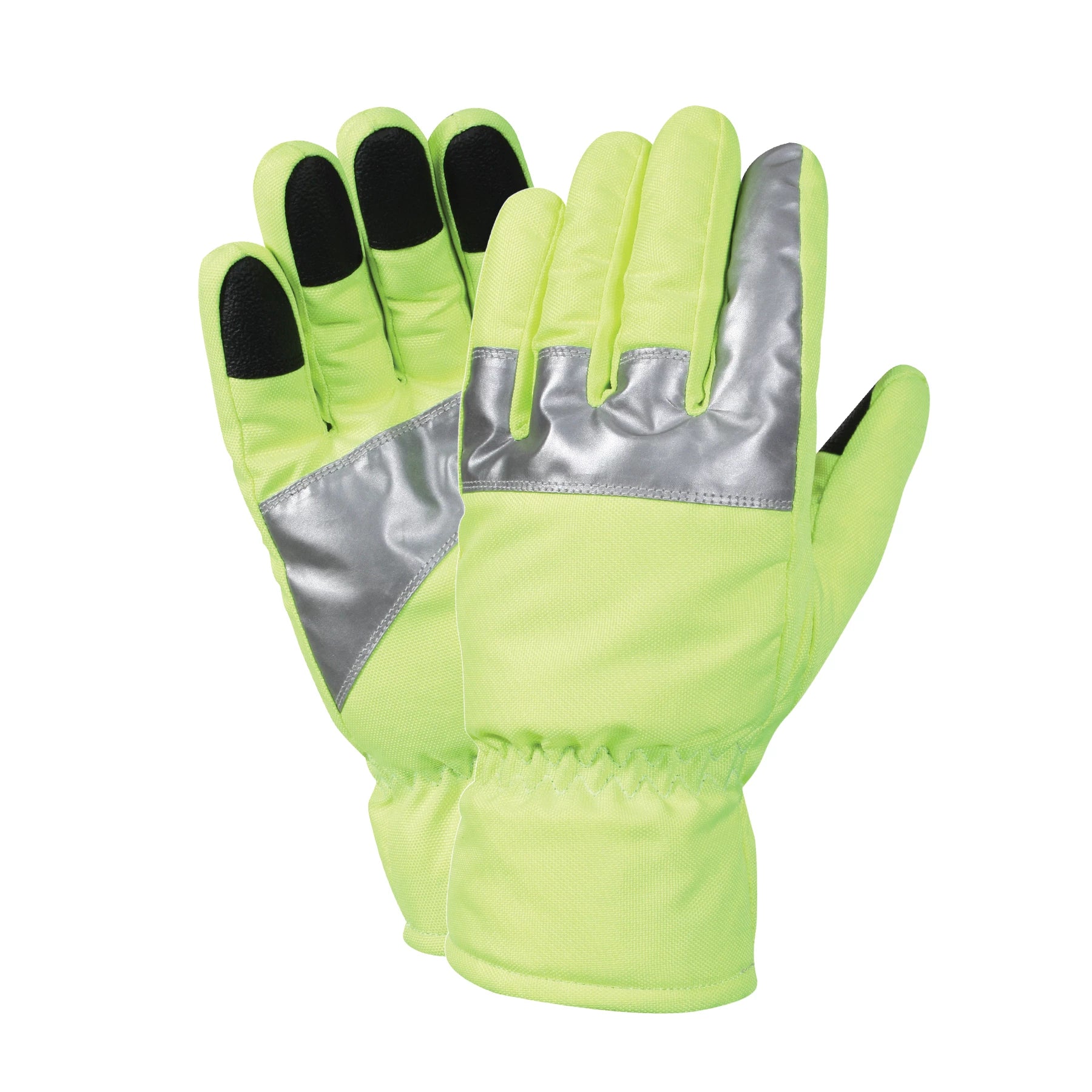 Safety Green Gloves With Reflective Tape