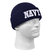 Rothco Deluxe Navy Embroidered Watch Cap Caps & Beanies detail photo