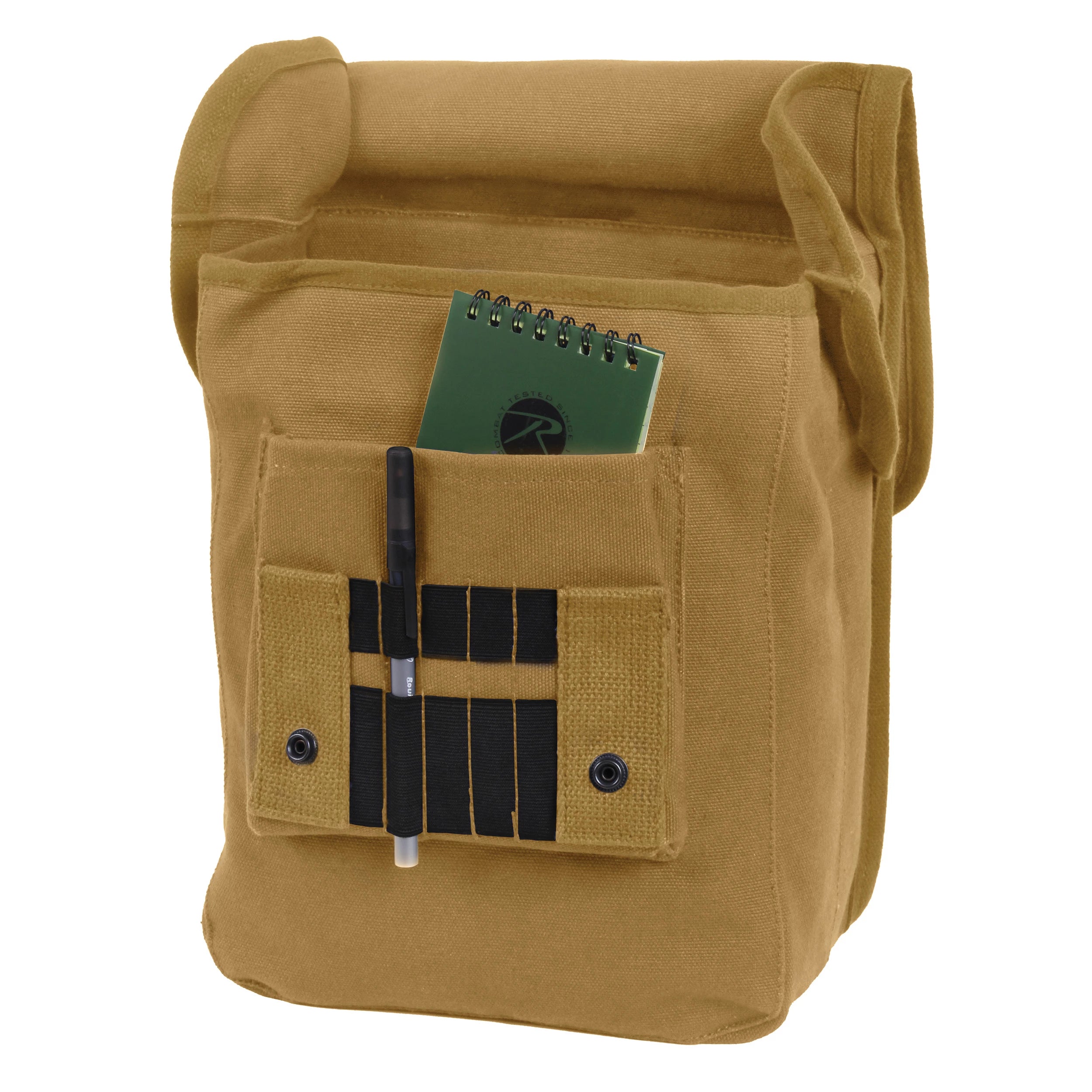 Rothco Canvas Map Case Shoulder Bag Black Messenger & Bags reverse view
