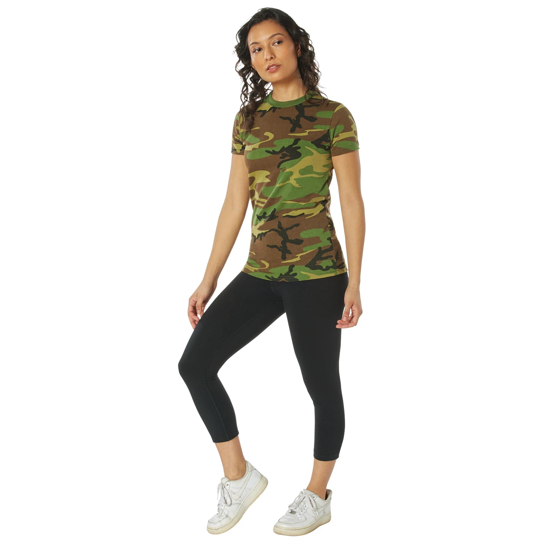 Rothco Womens Long Length Camo T-Shirt T-Shirts side detail photo