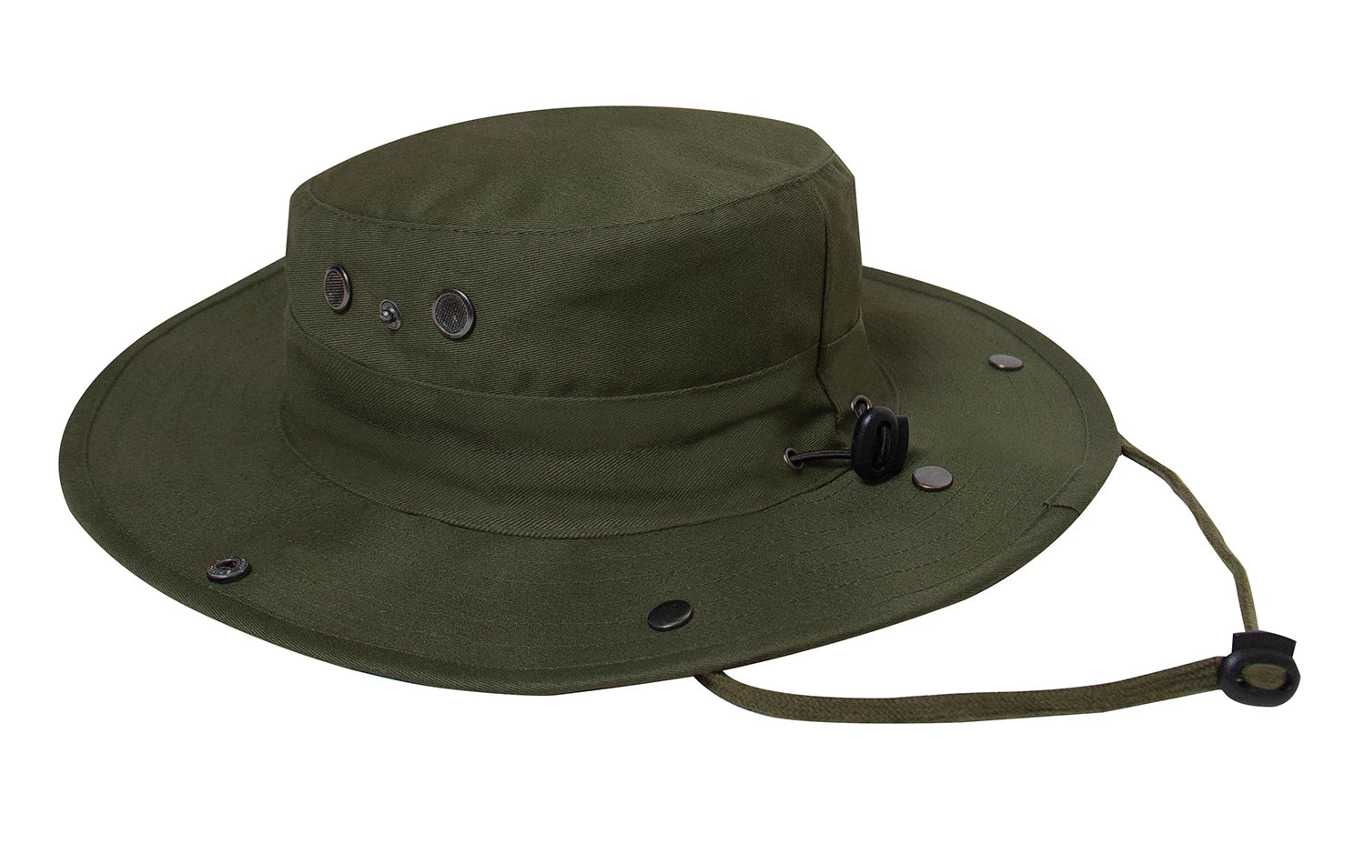 Rothco Adjustable Boonie Hat With Neck Cover Khaki Hats close-up photo