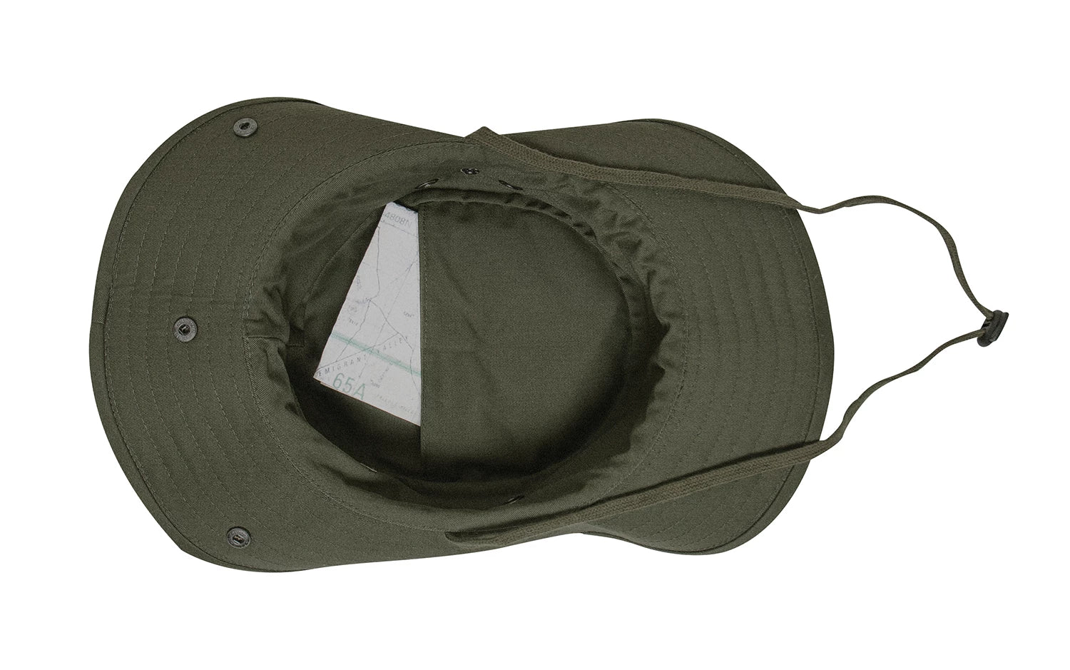 Rothco Adjustable Boonie Hat With Neck Cover Khaki Hats reverse view