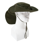 Rothco Adjustable Boonie Hat With Neck Cover Khaki Hats angled product photo