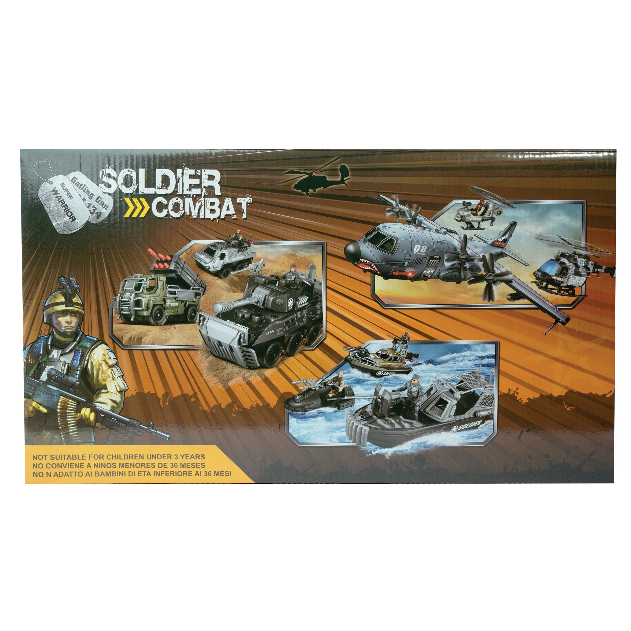 Rothco Super Warrior Vehicle Play Set Children's Toys reverse view