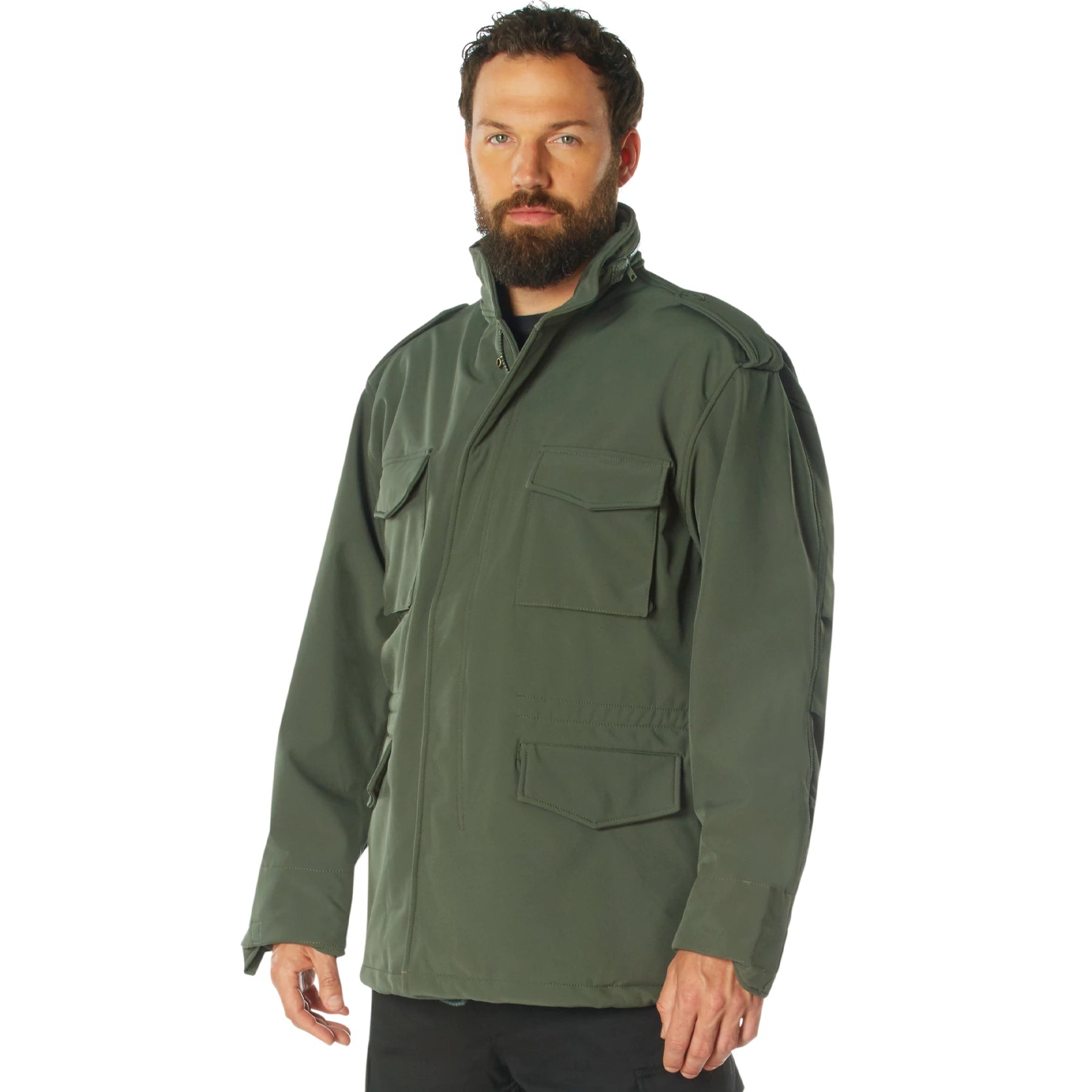 Rothco Soft Shell Tactical M-65 Field Jacket Jackets angled product photo