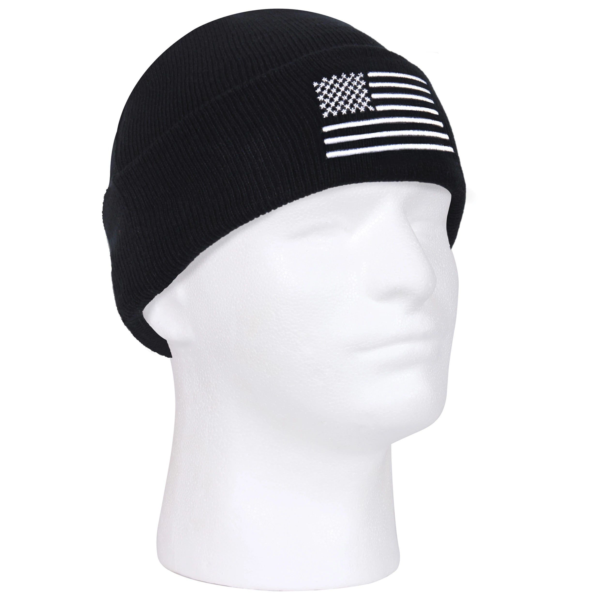 Rothco US Flag Embroidered Fine Knit Watch Cap
