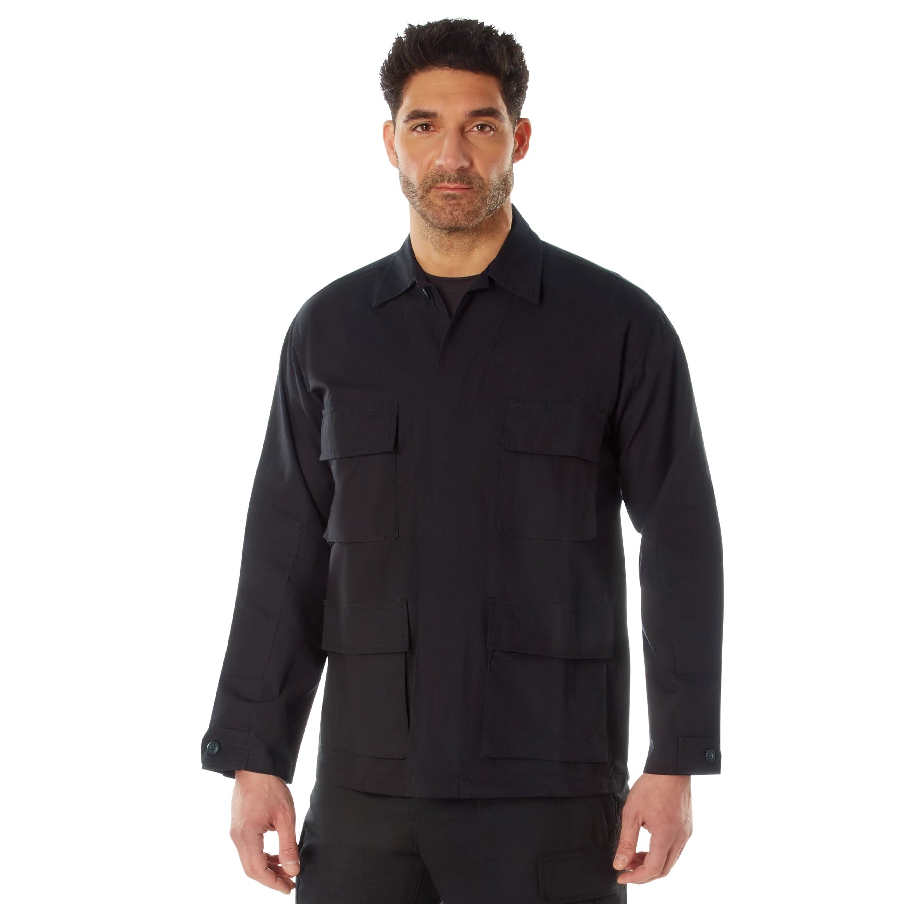 Rothco Rip-Stop BDU Shirt 100 Cotton Rip-Stop Olive Drab further product photo