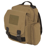 Rothco Vintage Canvas Sling Backpack Black Sneak Previews angled product photo