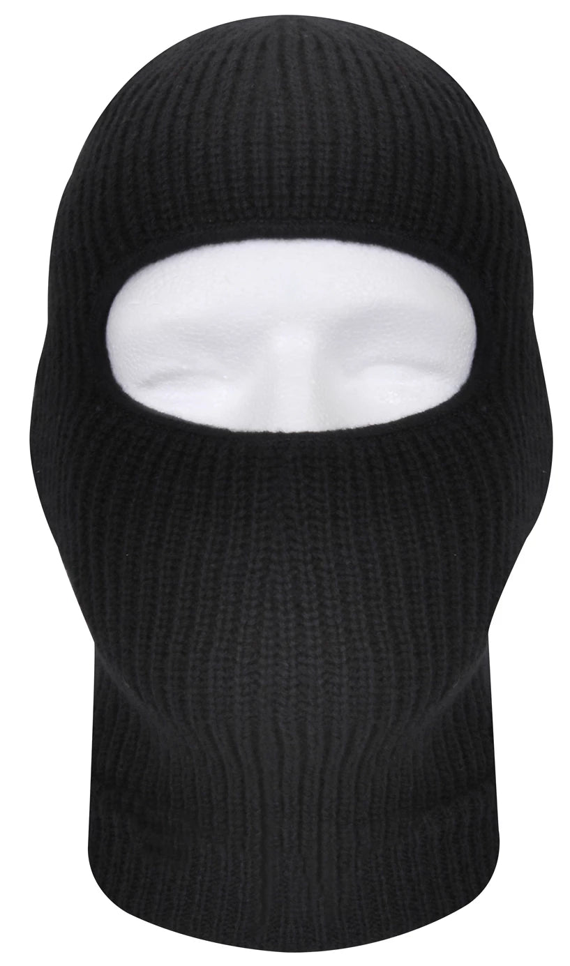 Rothco Fine Knit One Hole Facemask Black New Arrivals secondary detail view