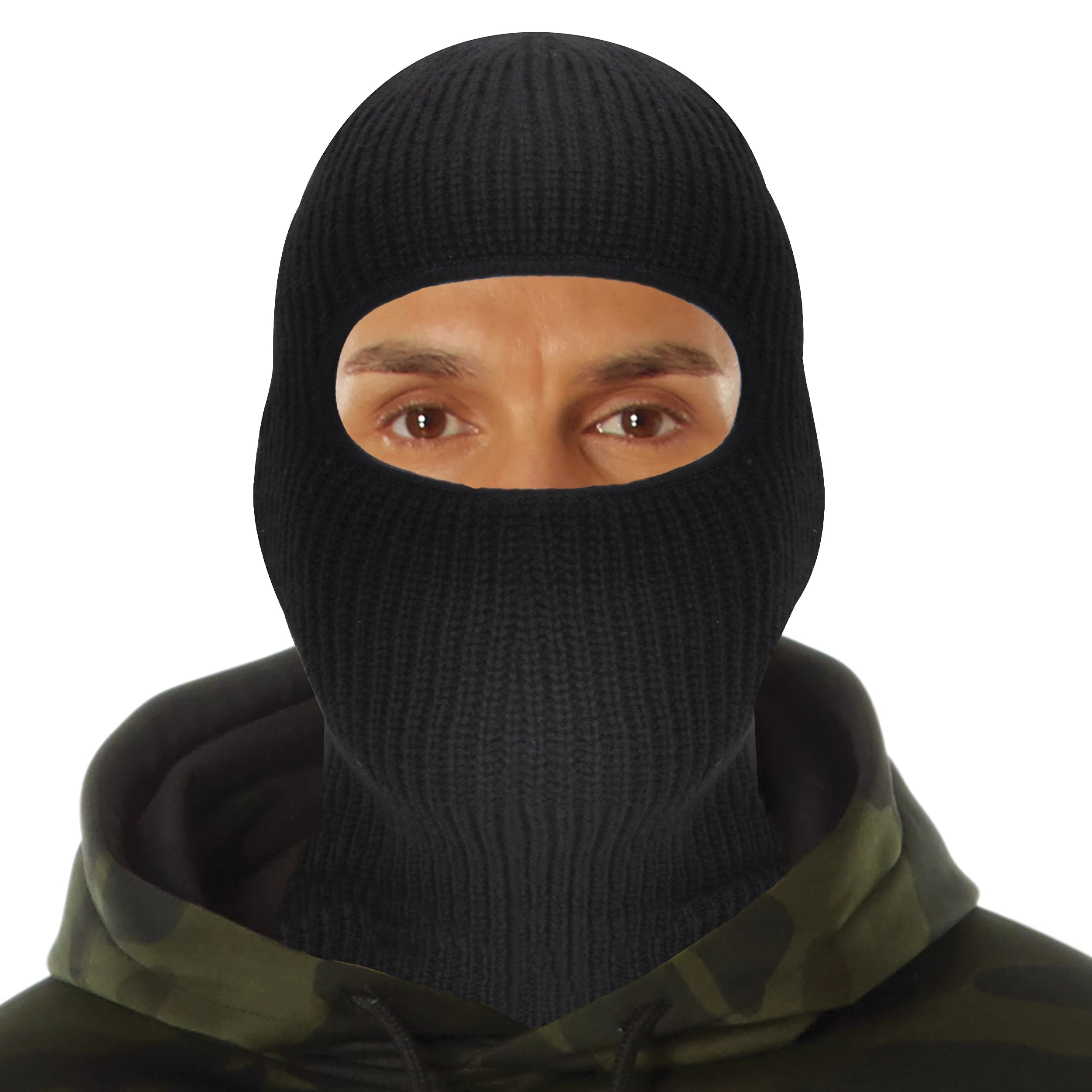 Rothco Fine Knit One Hole Facemask Black New Arrivals supplementary product photo