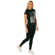 Rothco Womens Distressed US Flag Long T-Shirt Graphic Print additional view