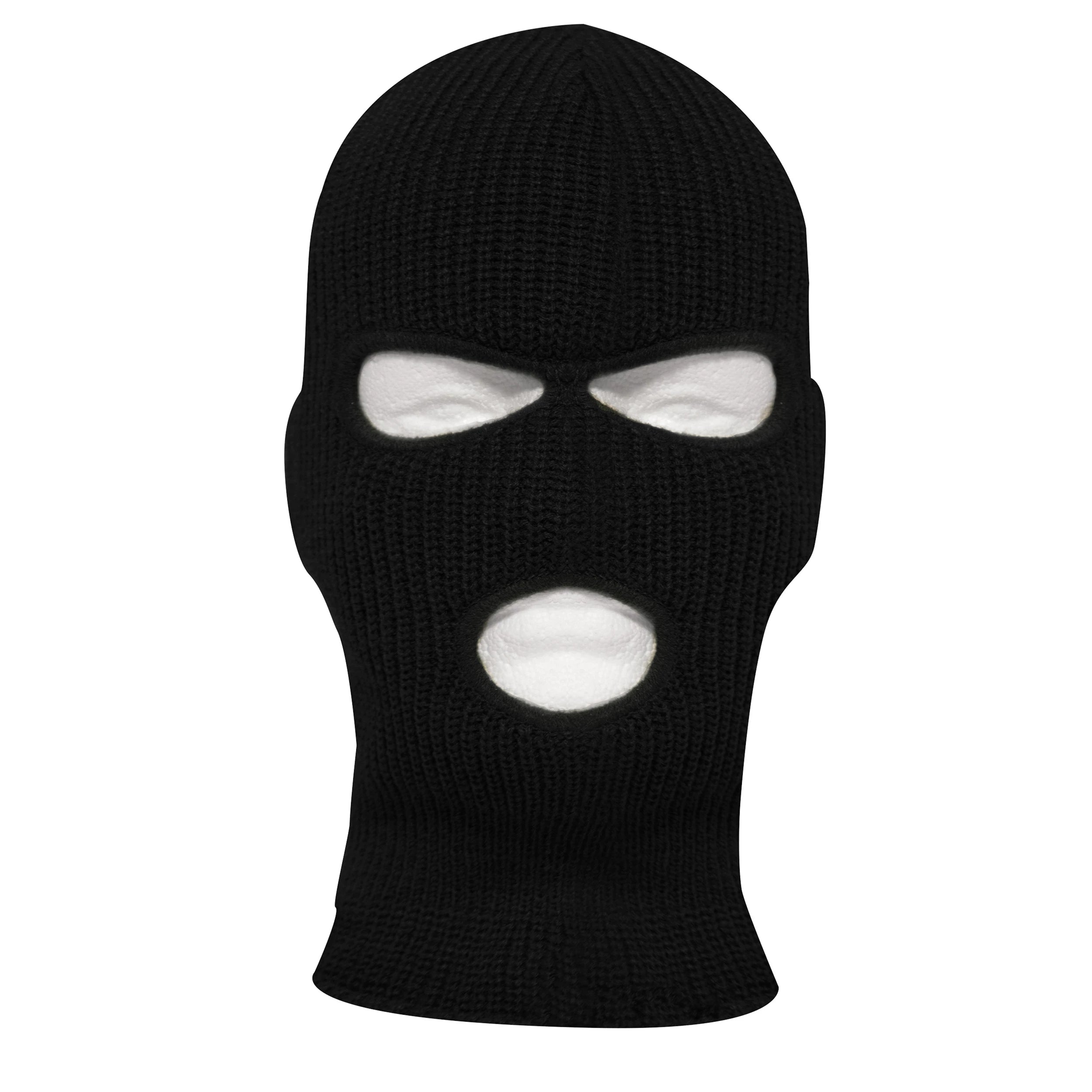 Rothco Fine Knit Three Hole Facemask Black New Arrivals secondary detail view