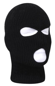 Rothco Fine Knit Three Hole Facemask Black New Arrivals detail photo