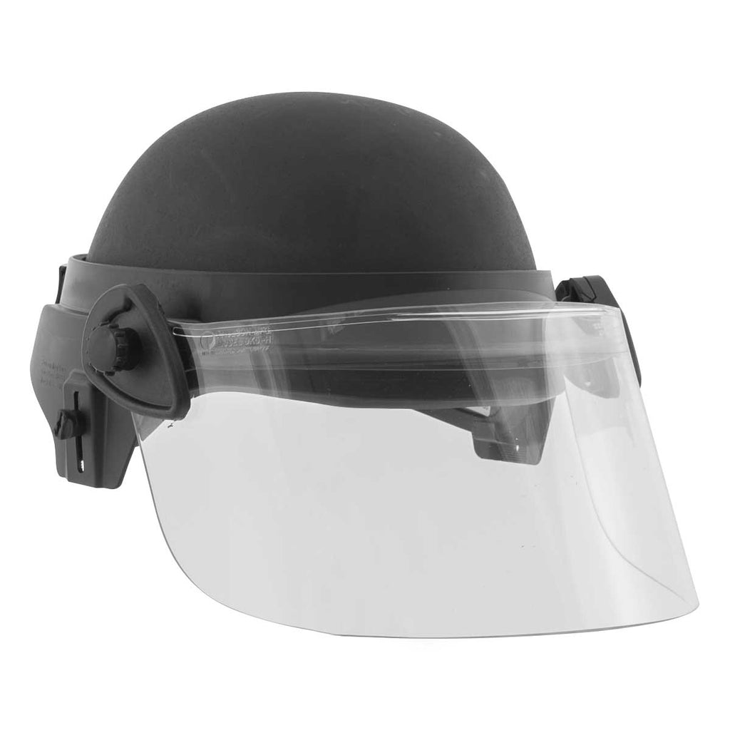 SecPro PASGT Level IIIA ACH Ballistic Helmet with Riot Face Shield