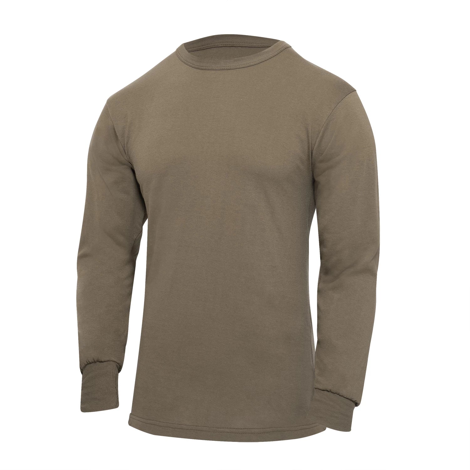 Rothco Long Sleeve Solid T-Shirt AR 670-1 Compliant Military side detail photo