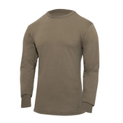 Rothco Long Sleeve Solid T-Shirt AR 670-1 Compliant Military side detail photo