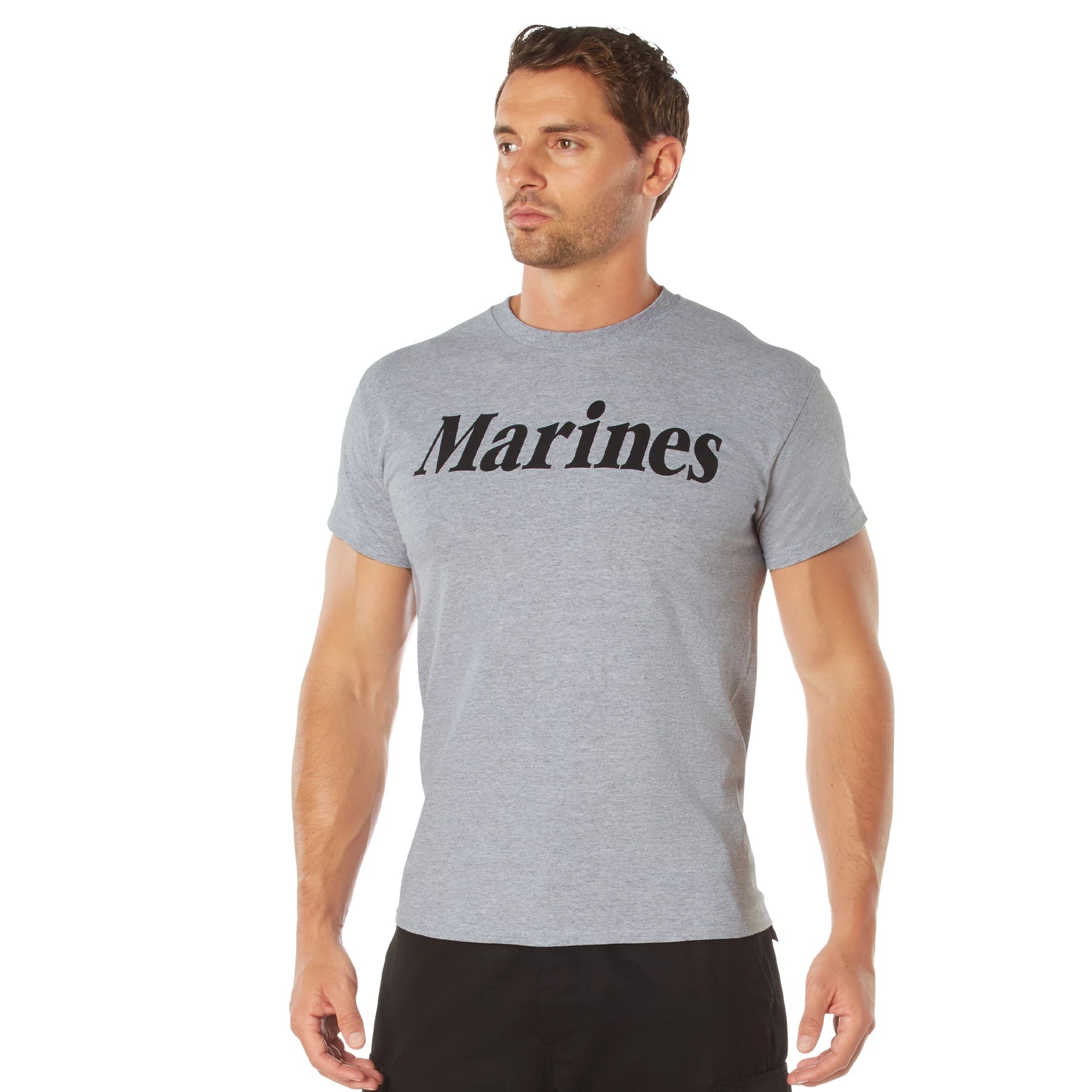 Rothco Grey Physical Training T-Shirt T-Shirts reverse view
