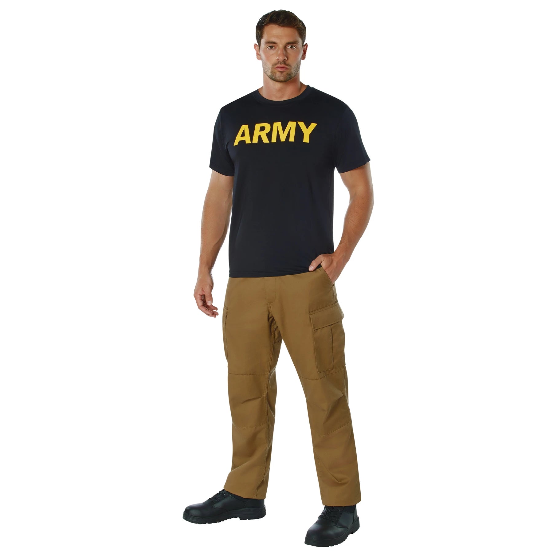 Rothco Army T-Shirt T-Shirts close-up photo Security Pro USA