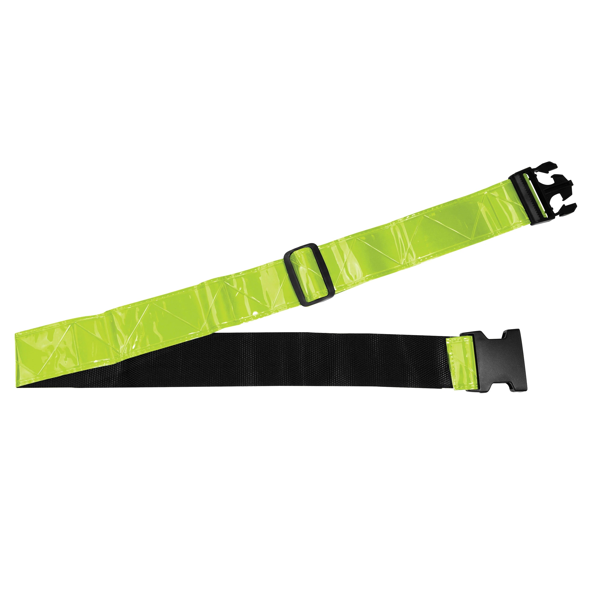 Rothco Reflective Physical Training Belt Safety Green P/T Shorts reverse view