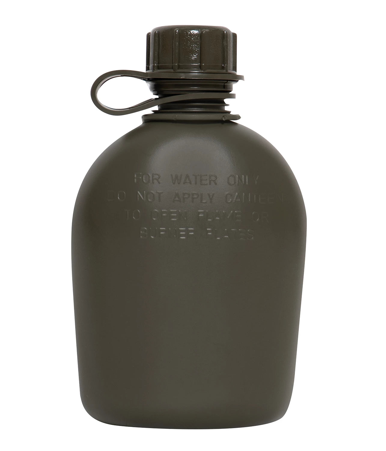 Rothco Genuine G.I. 3 Piece 1 QT. Canteen with Clip close-up photo
