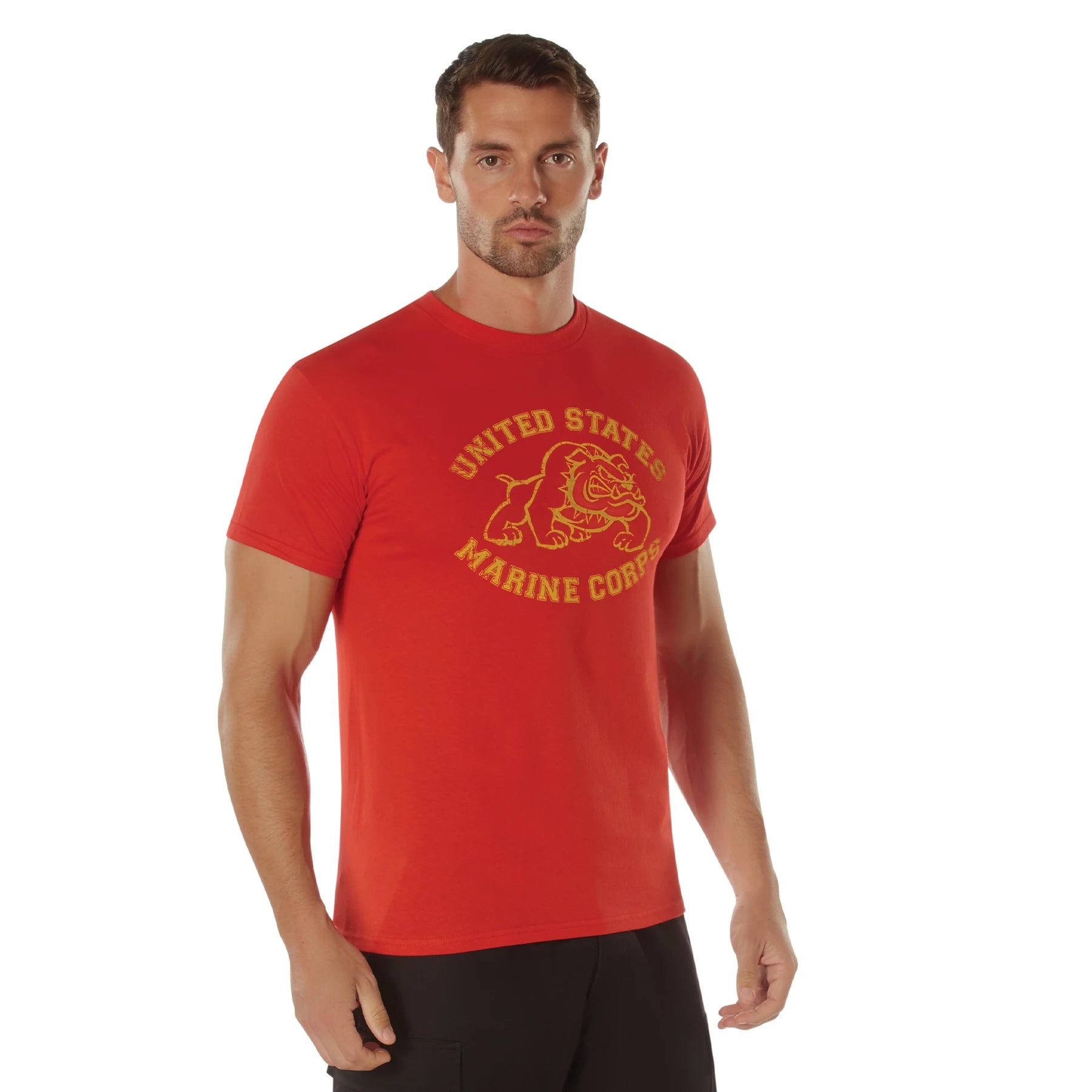 Rothco Vintage U.S. Marine Bulldog T-Shirt Graphic Print close-up photo