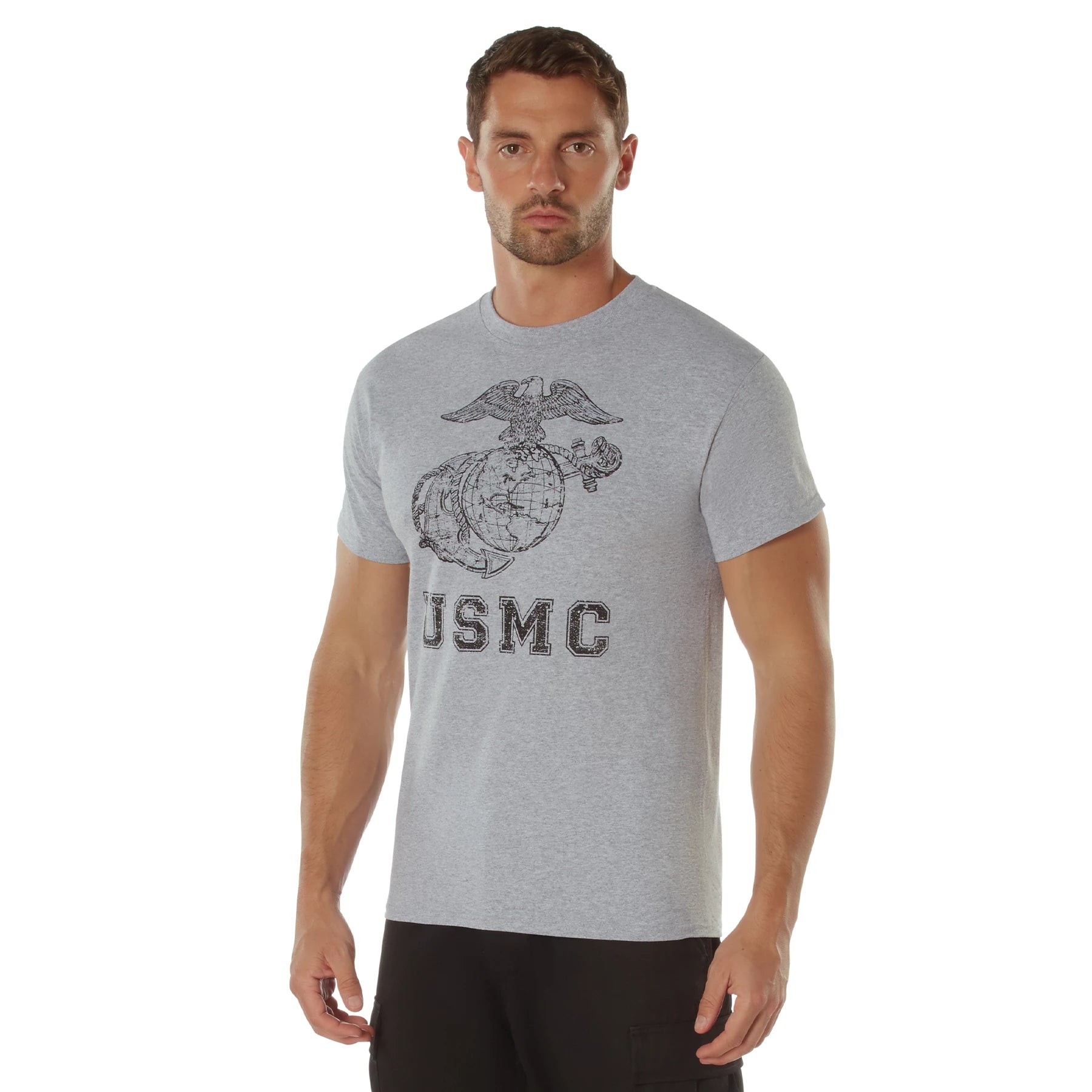 Rothco Vintage USMC Eagle Globe & Anchor T-Shirt Graphic Print detail photo