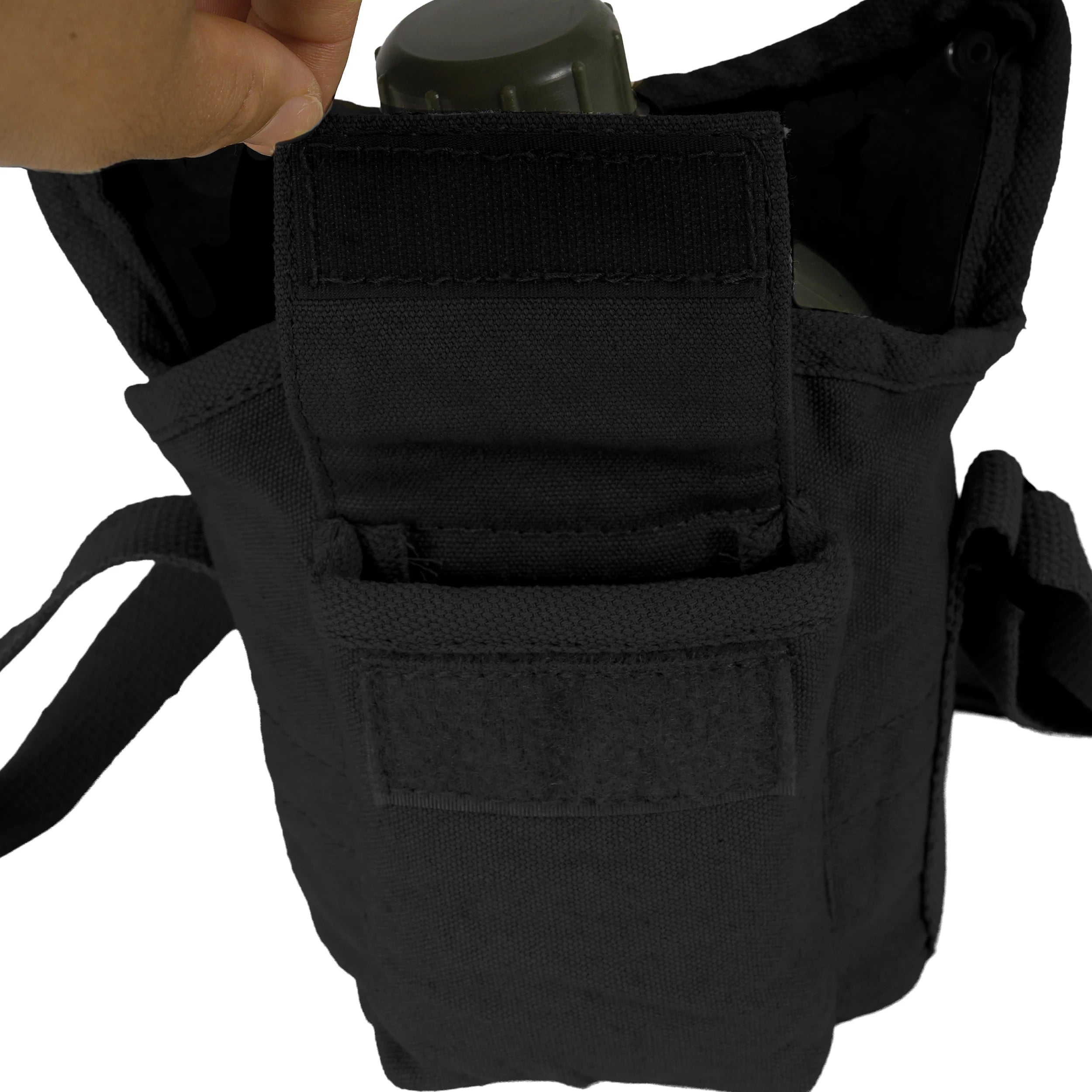 Rothco Vintage Canvas Carry-All Canteen Cover With Shoulder Strap angled product photo