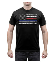 SecPro Thin Blue Line & Thin Red Line T-shirt - Security Pro USA