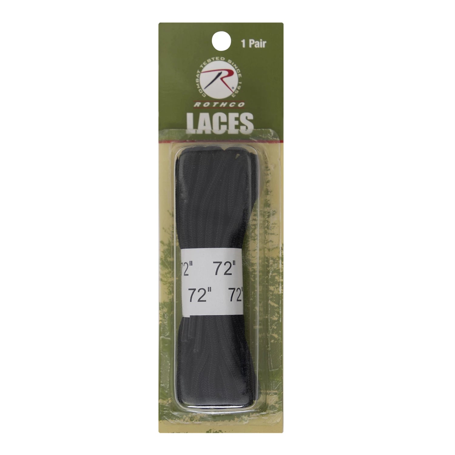 Rothco Boot Laces Black 40 Inches Military Shoe & angled product photo