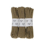 Rothco 72 Boot Laces - 3 Pack Black Military Shoe alternate photo
