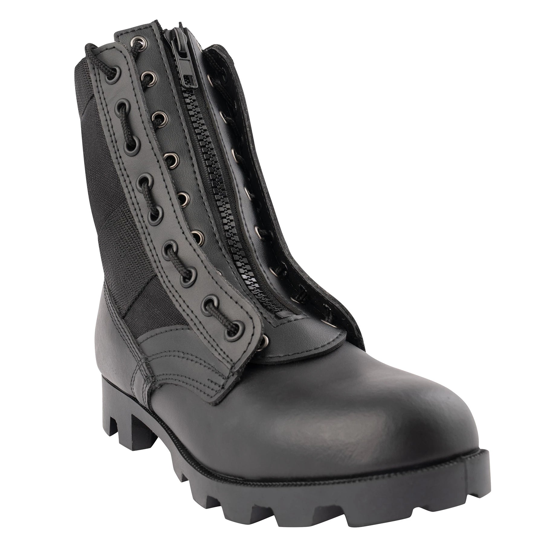 Rothco Zipper Boot Laces Military Shoe & reverse view